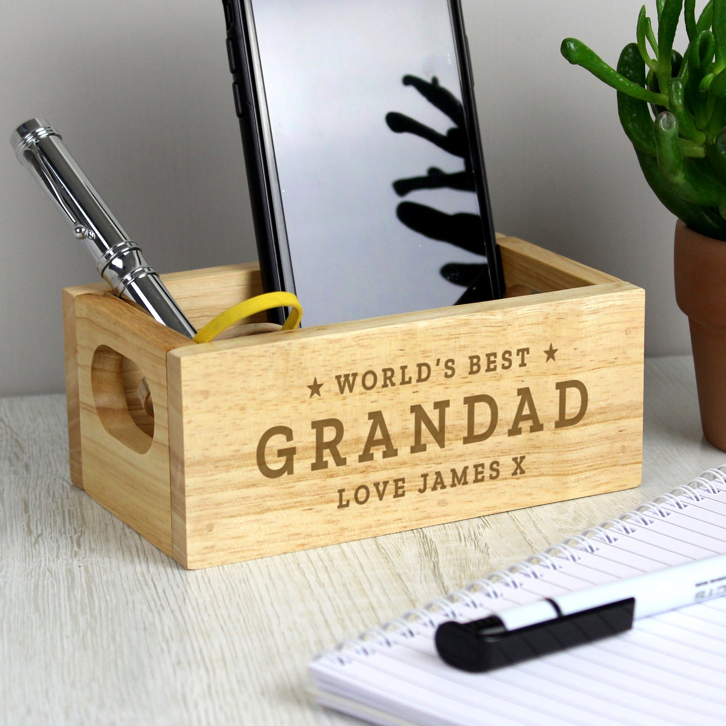 Wooden Crate Personalised Worlds Best Mini