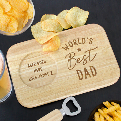 Wooden Coaster Tray Personalised