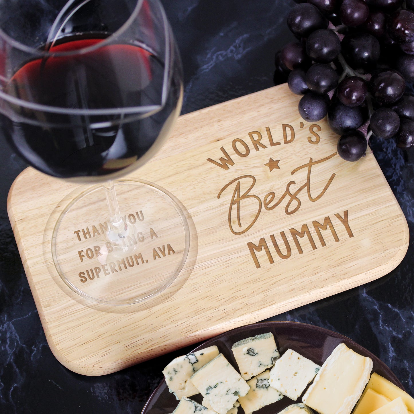 Wooden Coaster Tray Personalised