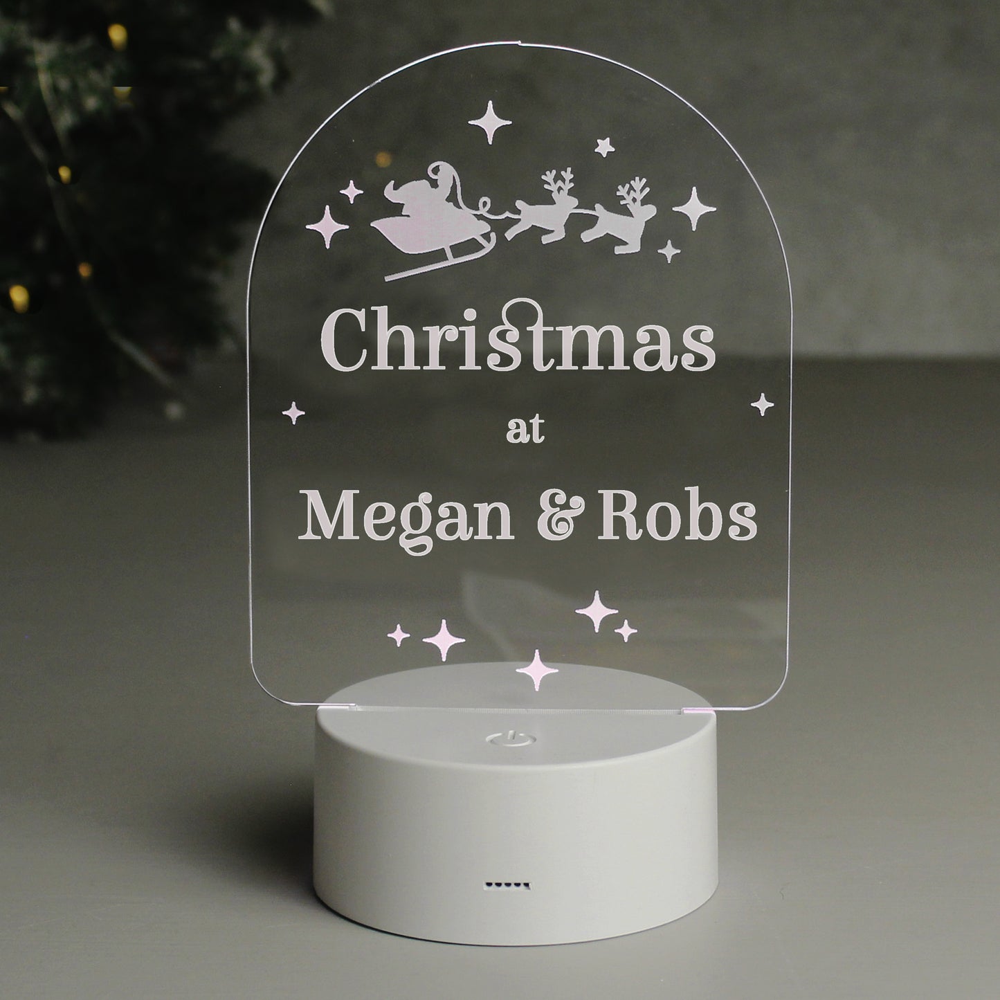 Personalised Christmas LED Light