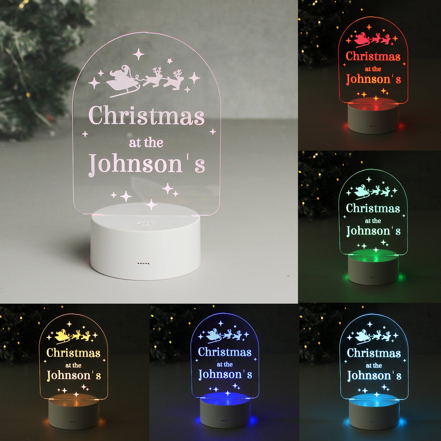 Personalised Christmas LED Light