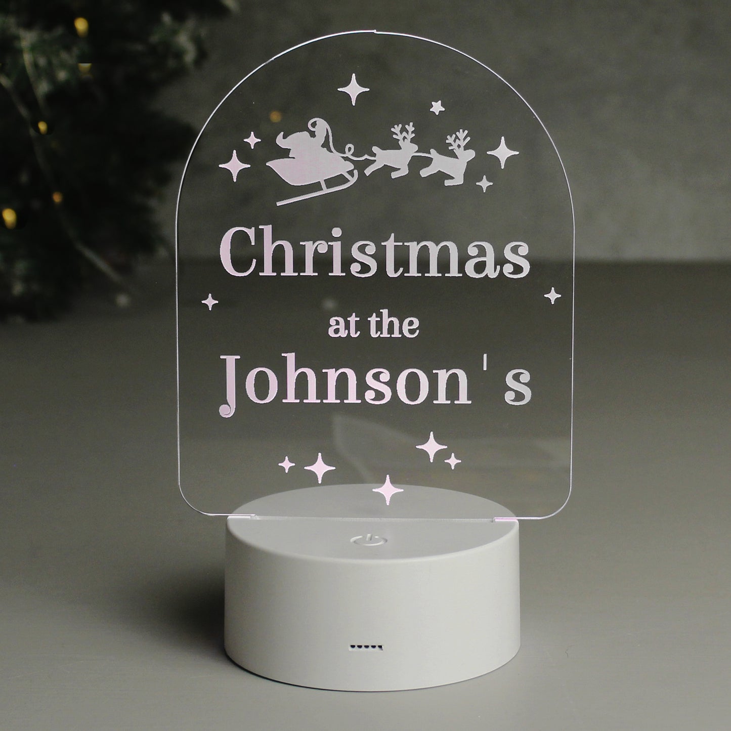 Personalised Christmas LED Light