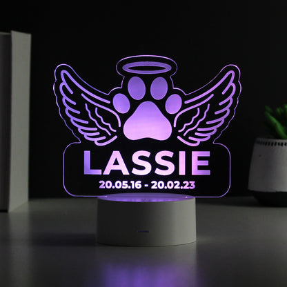 Pet Memorial Personalised LED Light