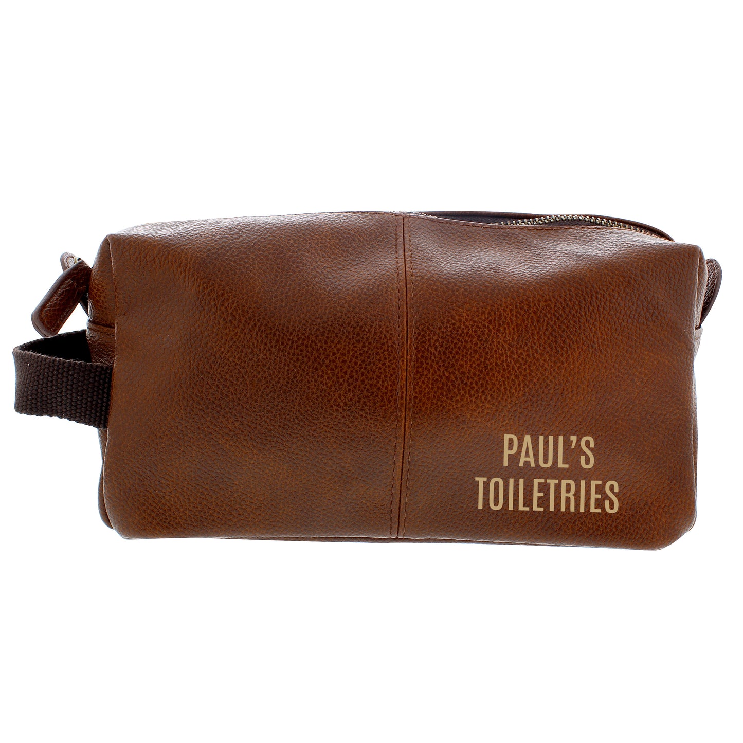 Personalised Luxury leatherette Wash Bag