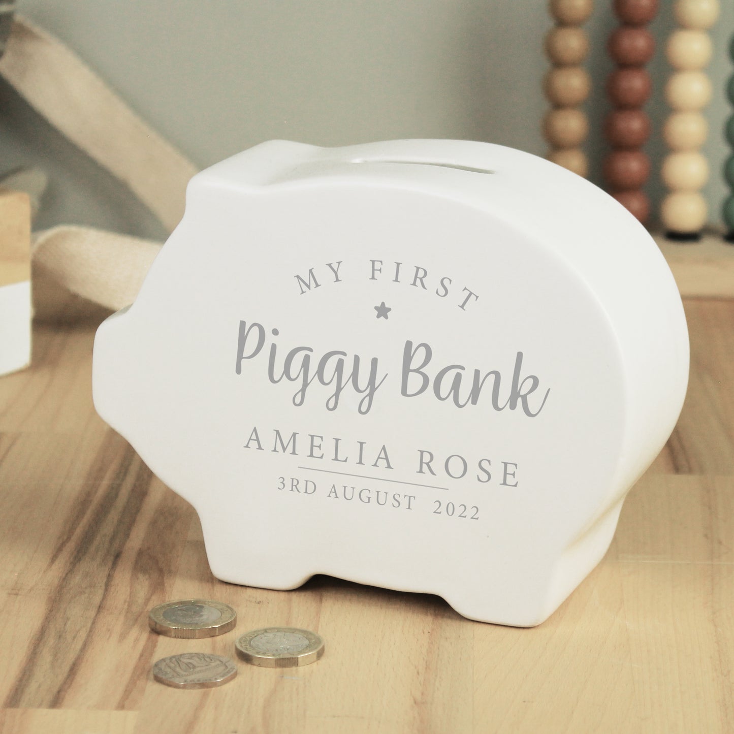 My First Piggy Bank Personalised