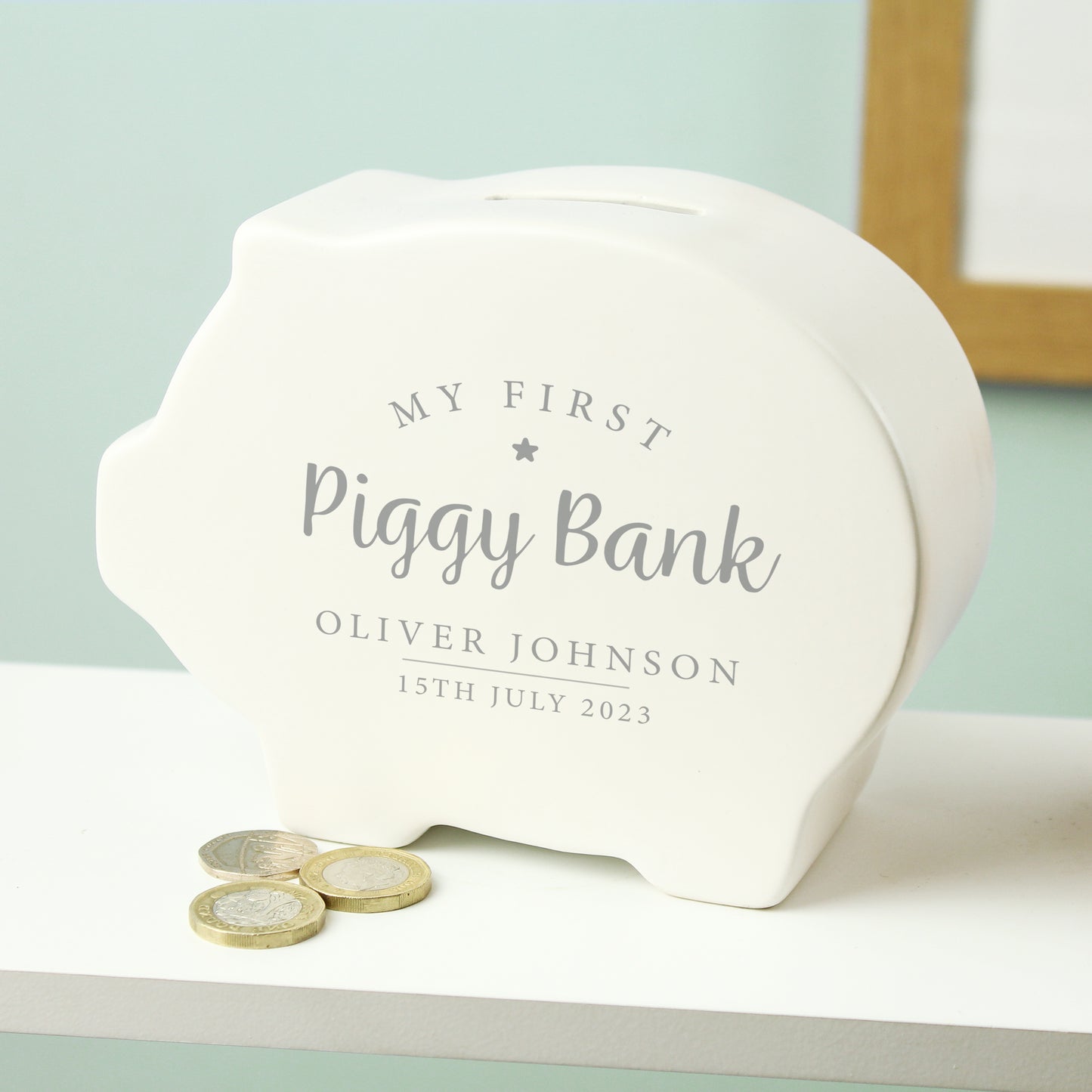 My First Piggy Bank Personalised