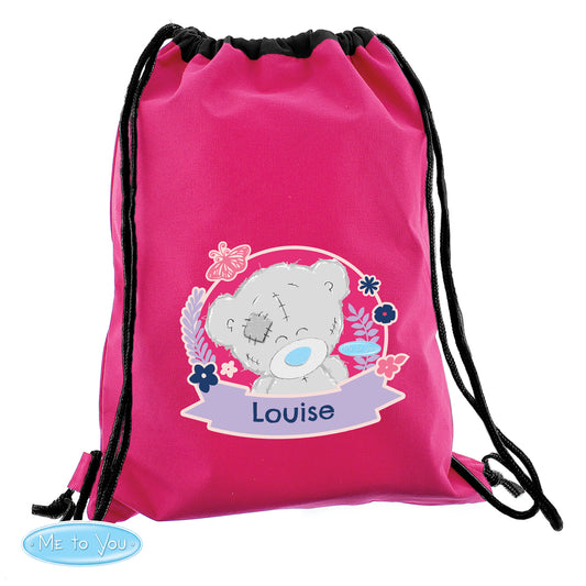 Personalised Me To You Pink Swim & Kit Bag 44cm
