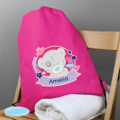 Personalised Me To You Pink Swim & Kit Bag 44cm