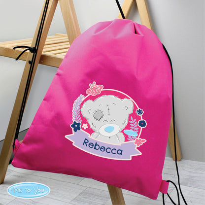 Personalised Me To You Pink Swim & Kit Bag 44cm
