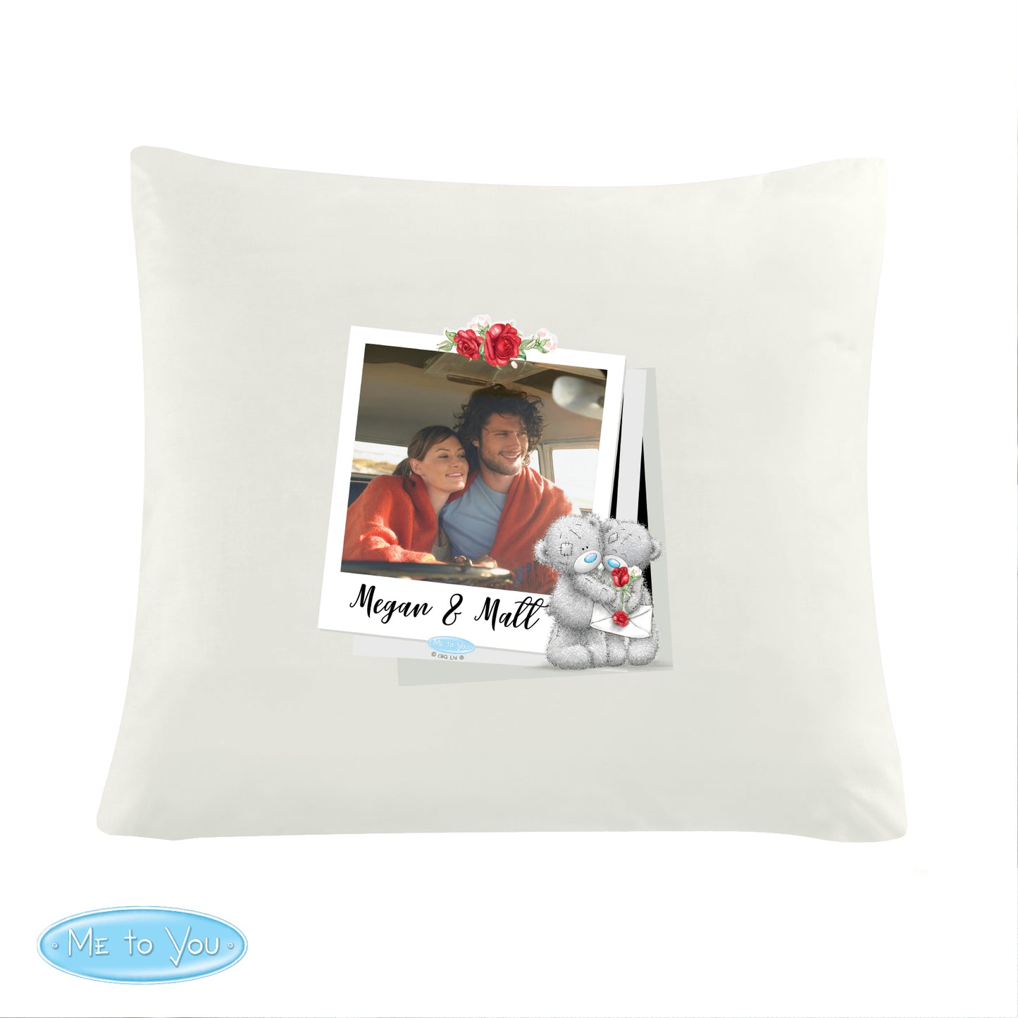 Personalised Me To You Valentines Photo Upload Cushion Cover
