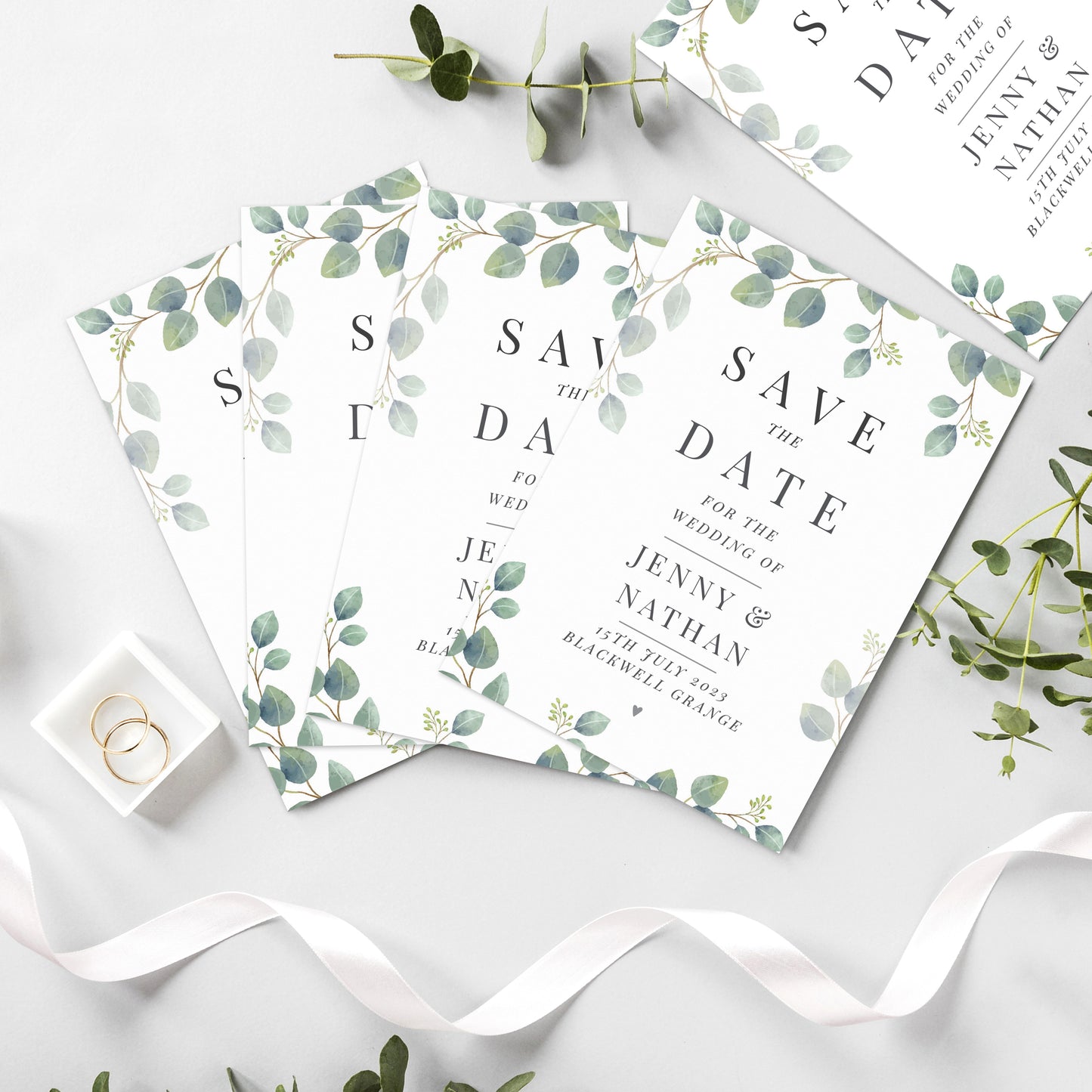 Personalised Wedding Save the Dates Pack of 36