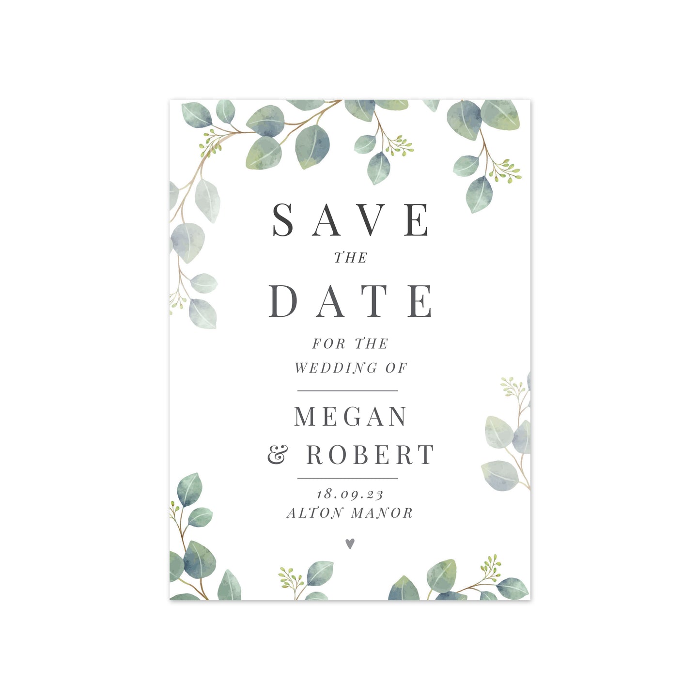 Personalised Wedding Save the Dates Pack of 36