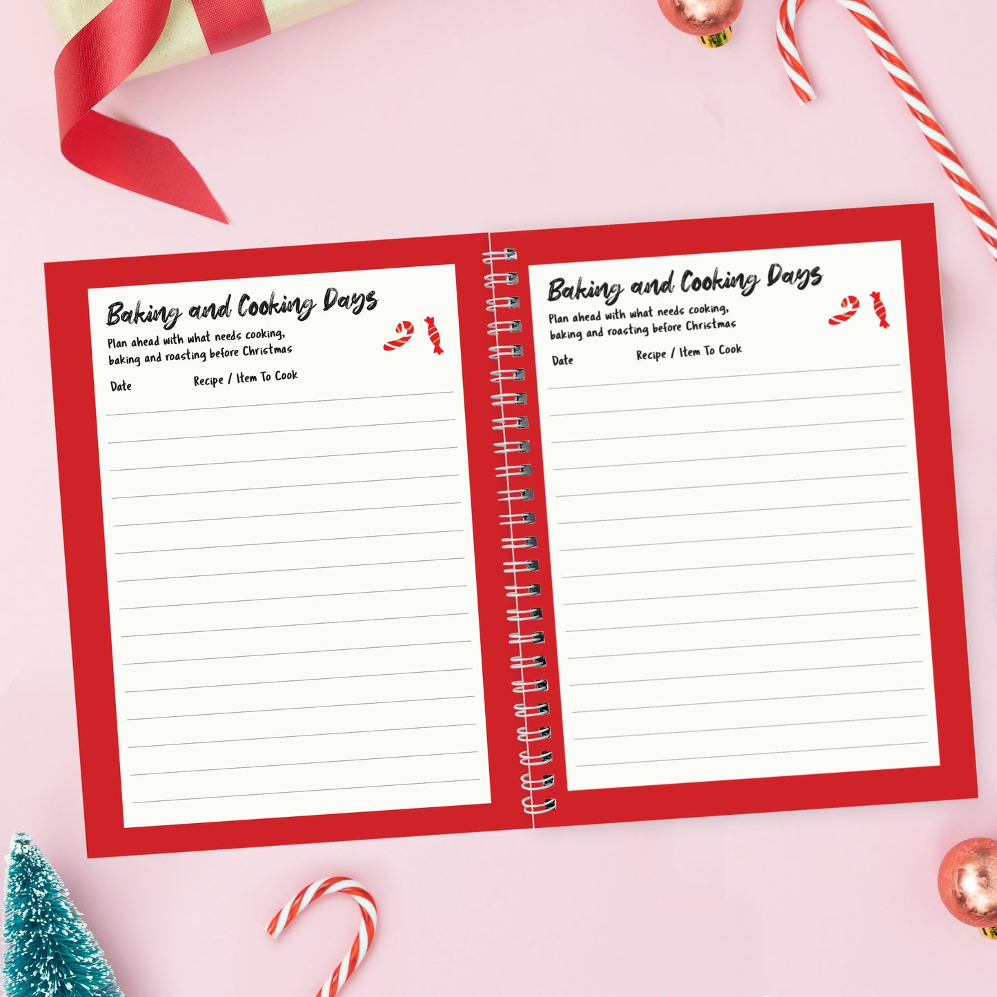 Personalised A5 Christmas Planner