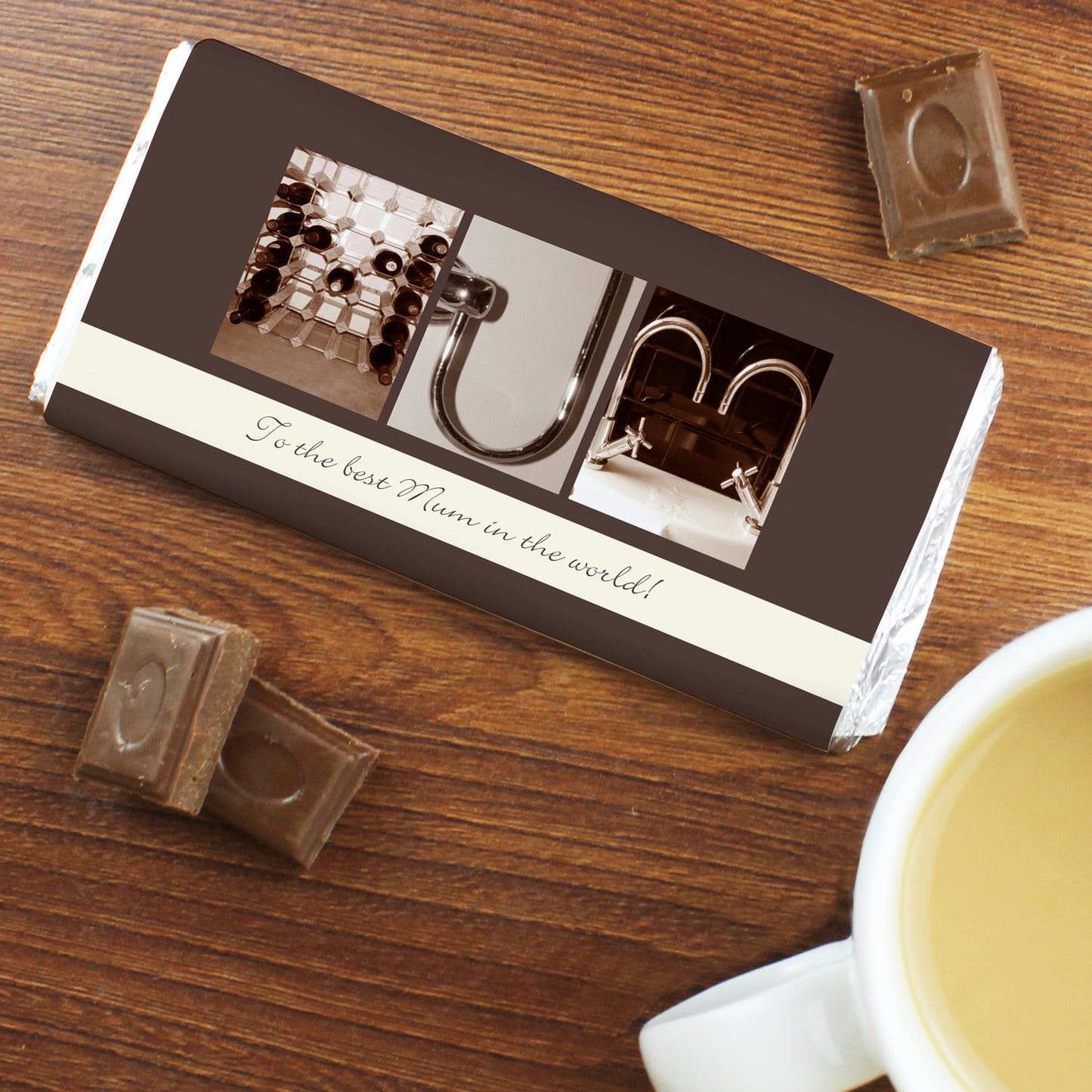 Personalised Affection Art Milk Chocolate Bar