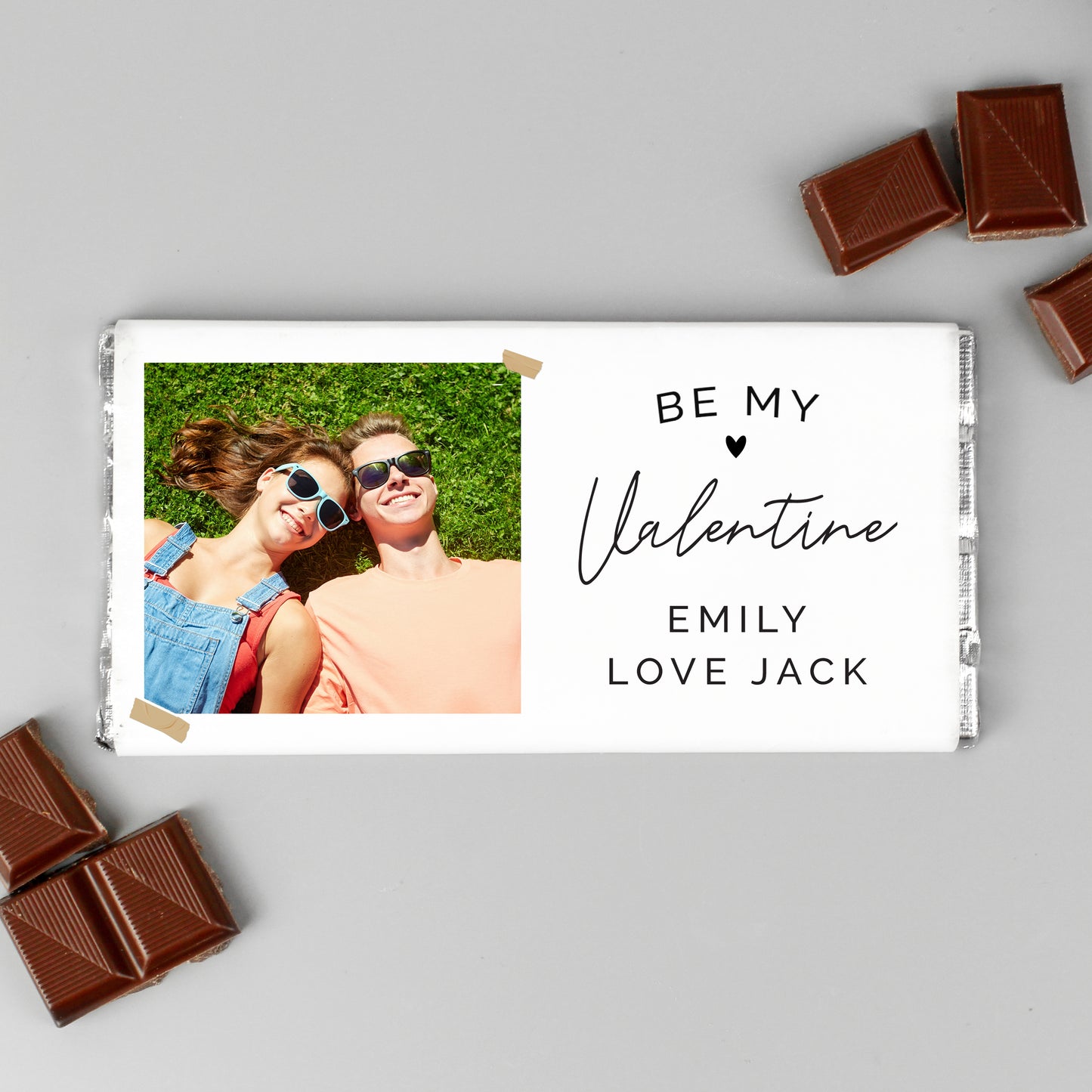 Personalised Love You Snapshot Photo Upload Chocolate Bar