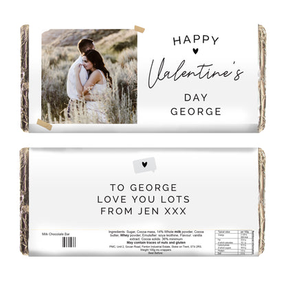Personalised Love You Snapshot Photo Upload Chocolate Bar