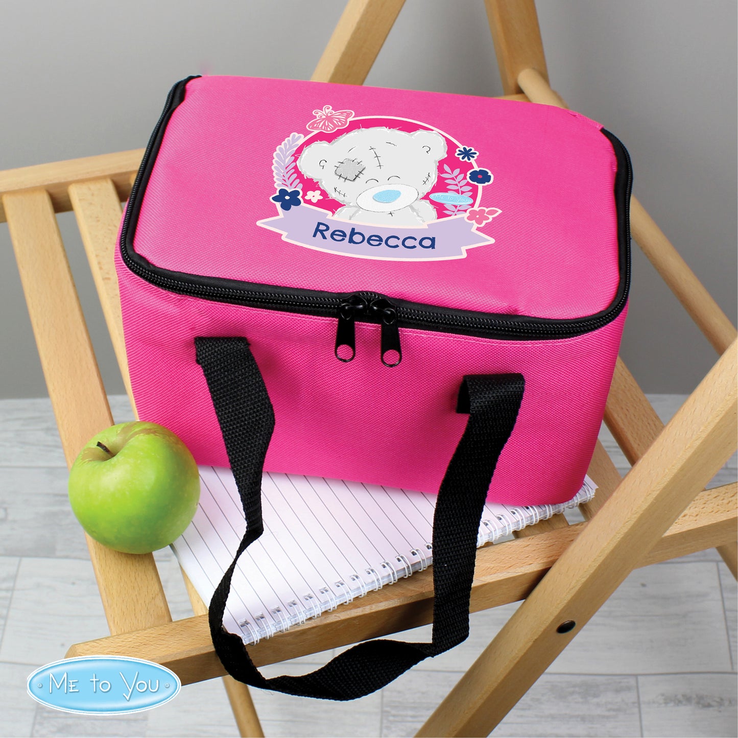 Personalised Me To You Pink Lunch Bag