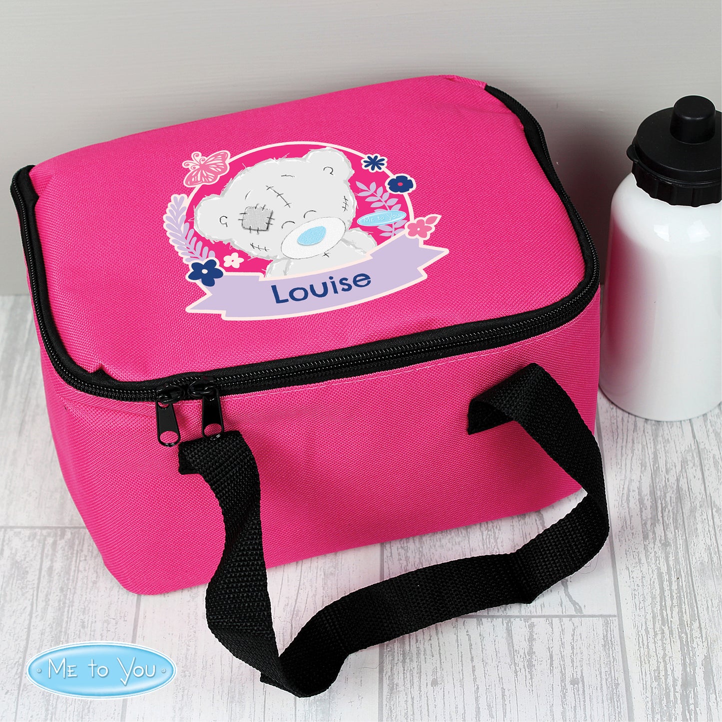 Personalised Me To You Pink Lunch Bag