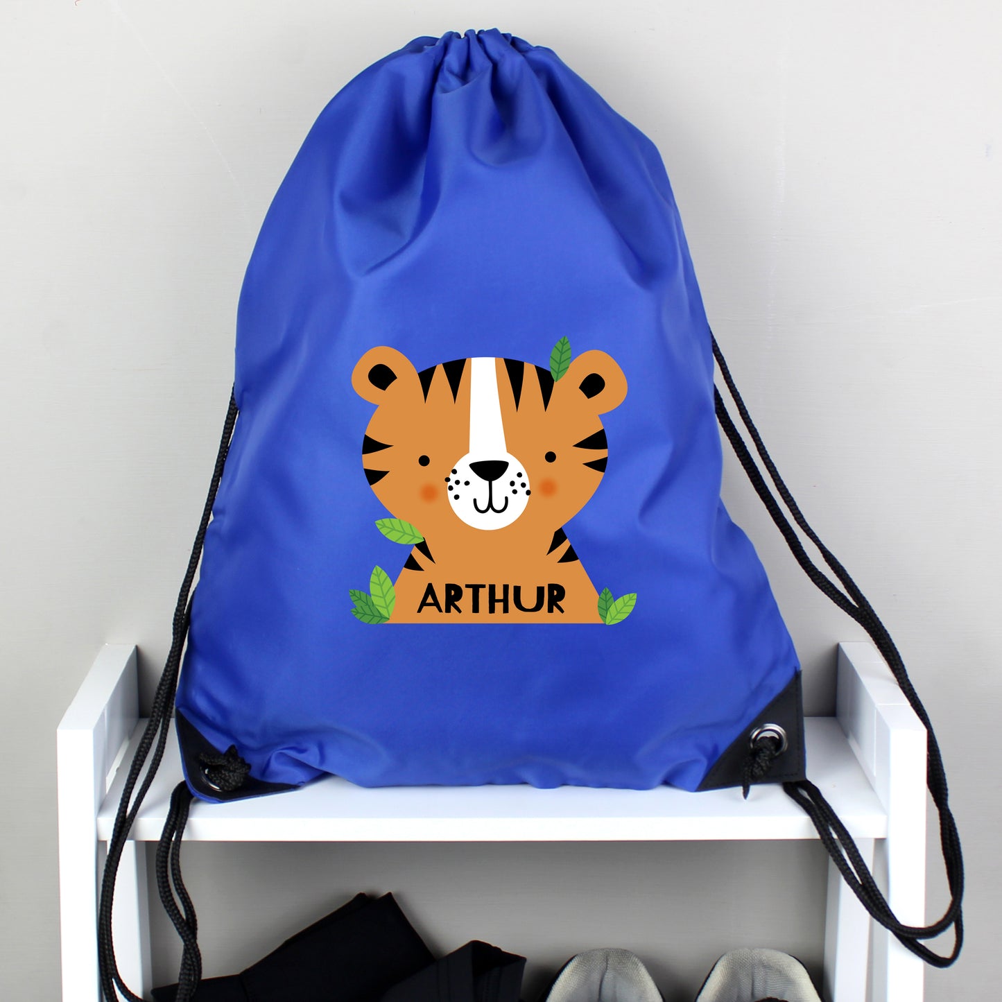 Personalised Tiger Blue Kit Bag 44cm