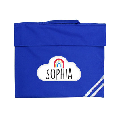 Personalised Rainbow School Book Bag