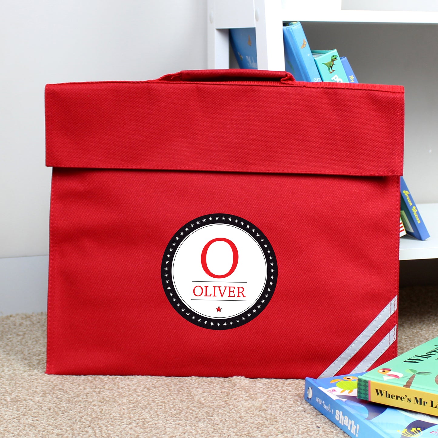 Personalised Initial School Book Bag