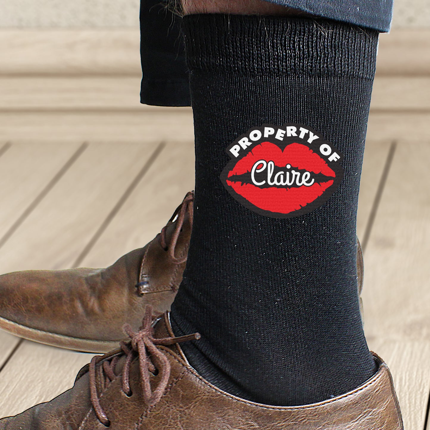 Personalised Property Of Mens Socks