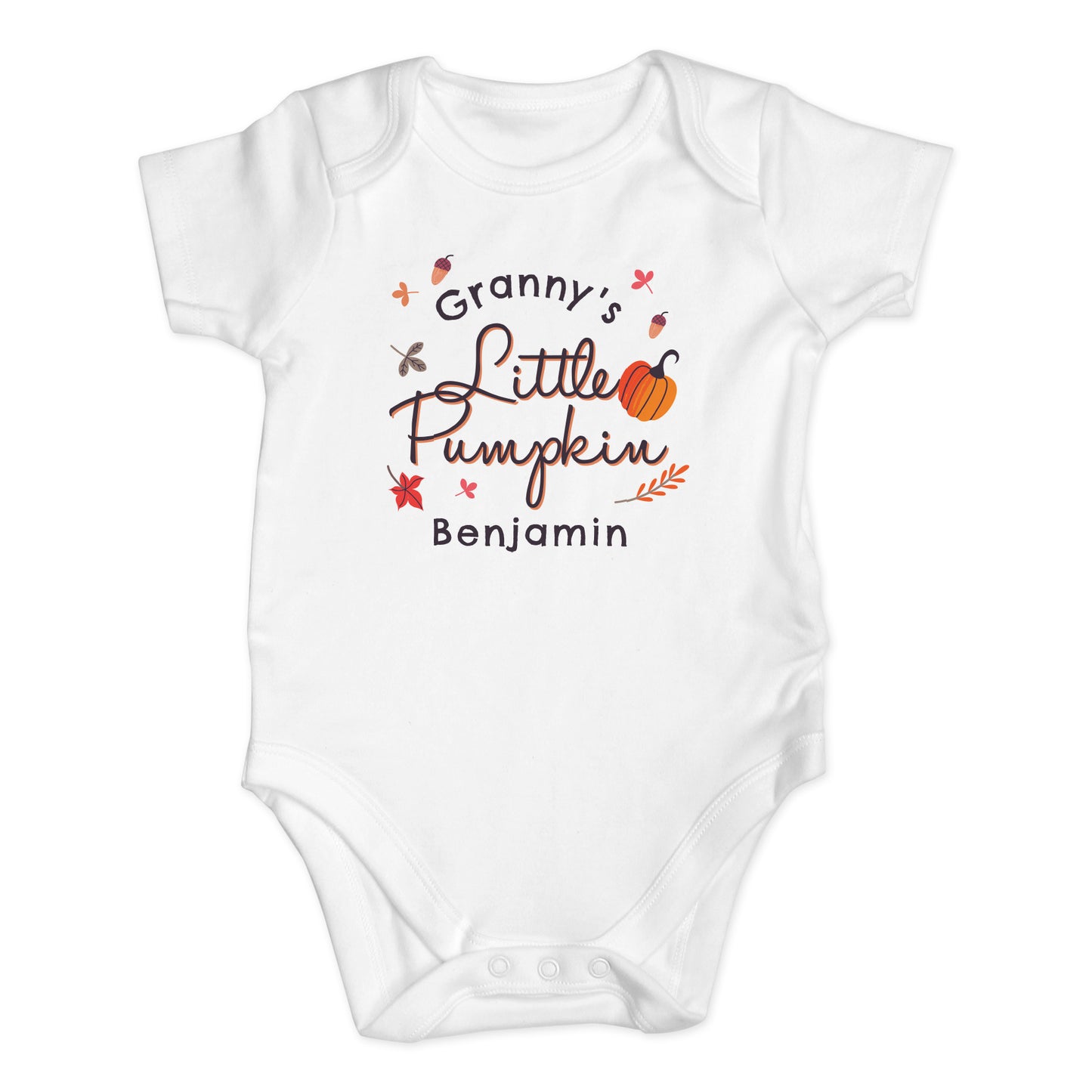 Personalised Baby Vest Little Pumpkin 0-3 months
