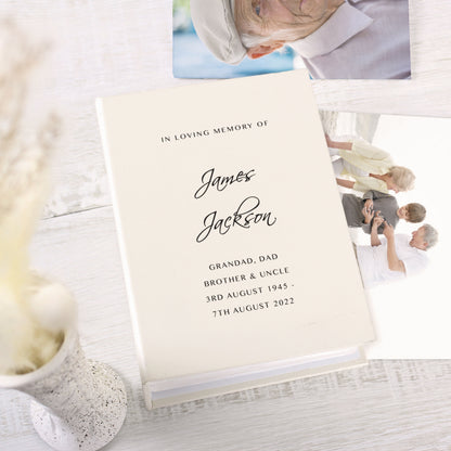 Personalised 6x4 Wedding Photo Album with Sleeves