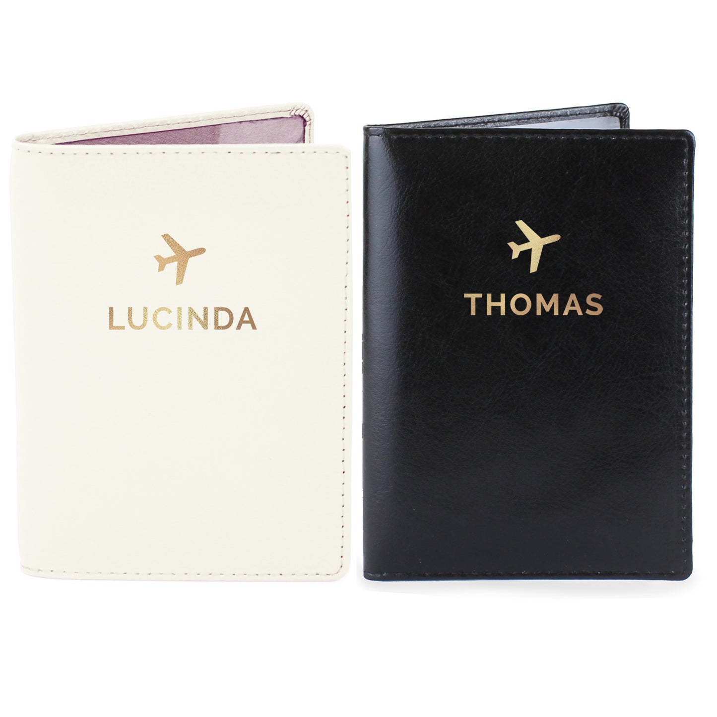 Personalised Passport Holder Mr & Mrs Set Of 2
