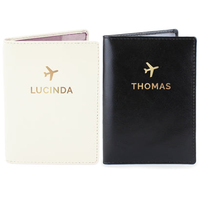Personalised Passport Holder Mr & Mrs Set Of 2