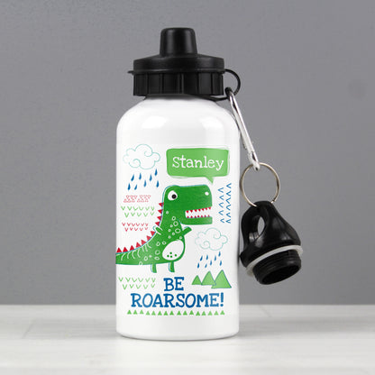 Personalised 'Be Roarsome' Dinosaur Drinks Bottle 400ml