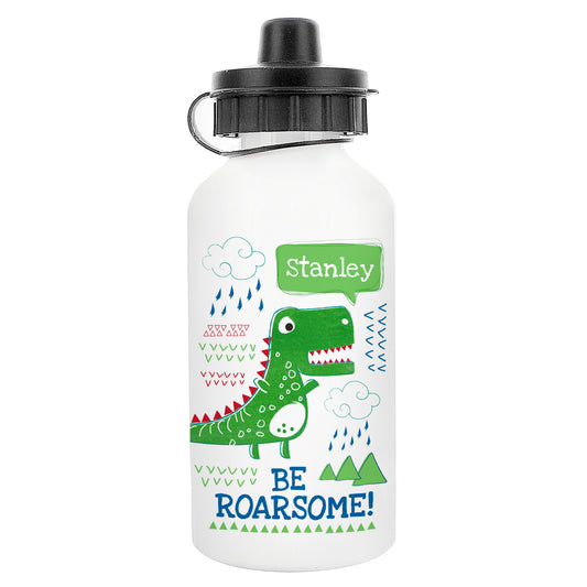 Personalised 'Be Roarsome' Dinosaur Drinks Bottle 400ml