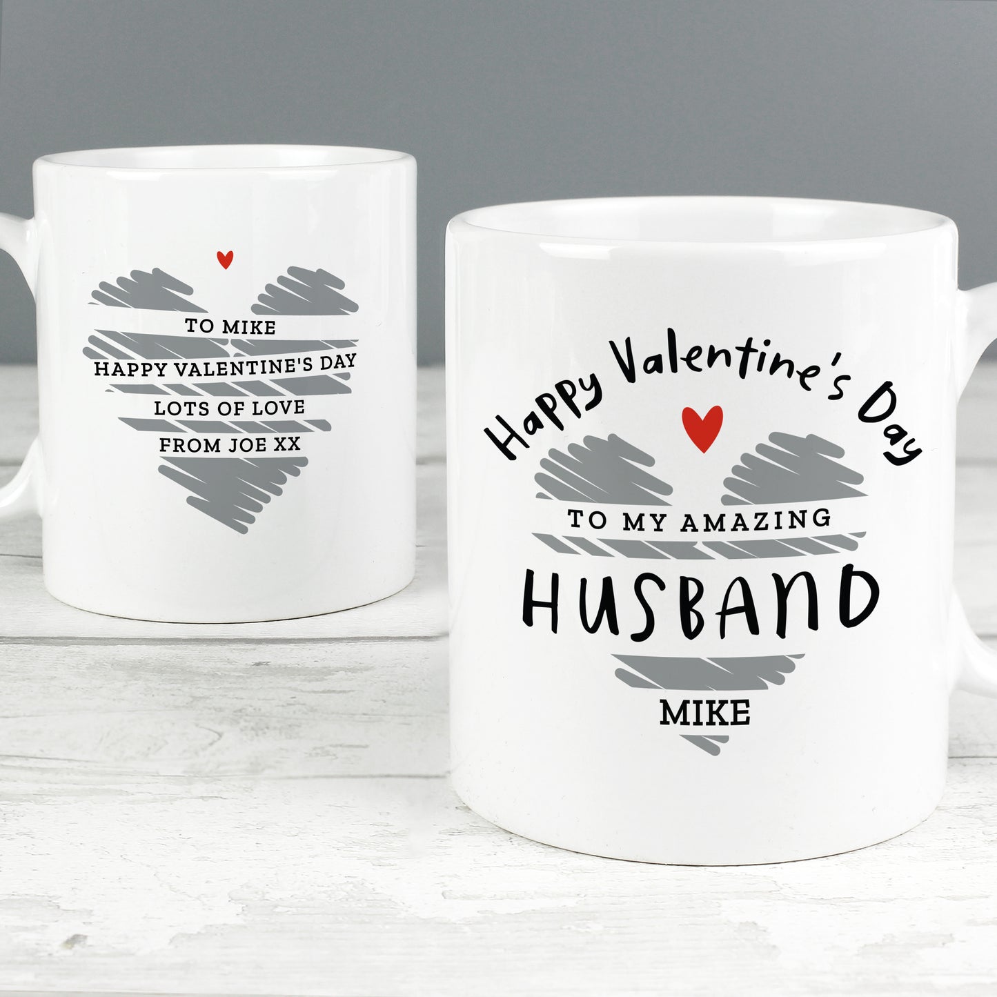Personalised Happy Valentine's Day Mug
