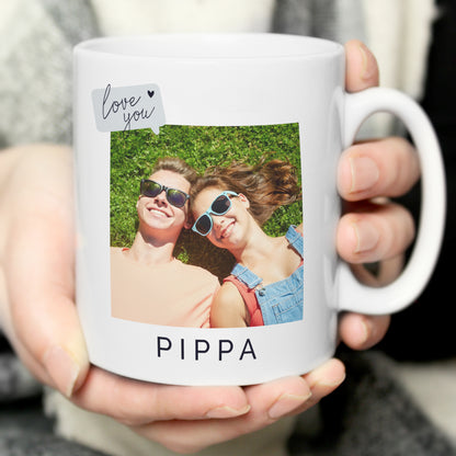 Personalised Love You Snapshot Photo Upload Mug