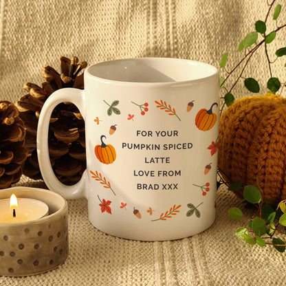 Personalised Halloween Pumpkin Mug