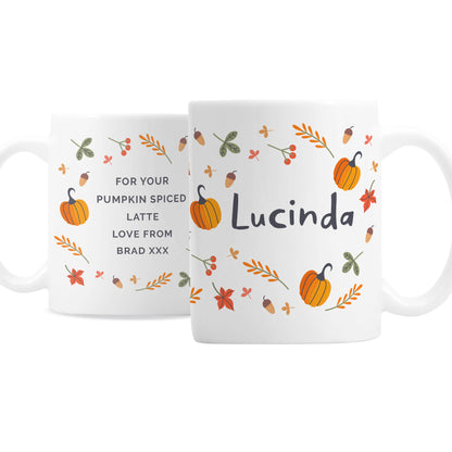 Personalised Halloween Pumpkin Mug