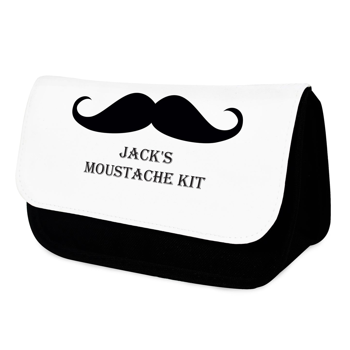 Personalised Moustache Men's Wash Bag