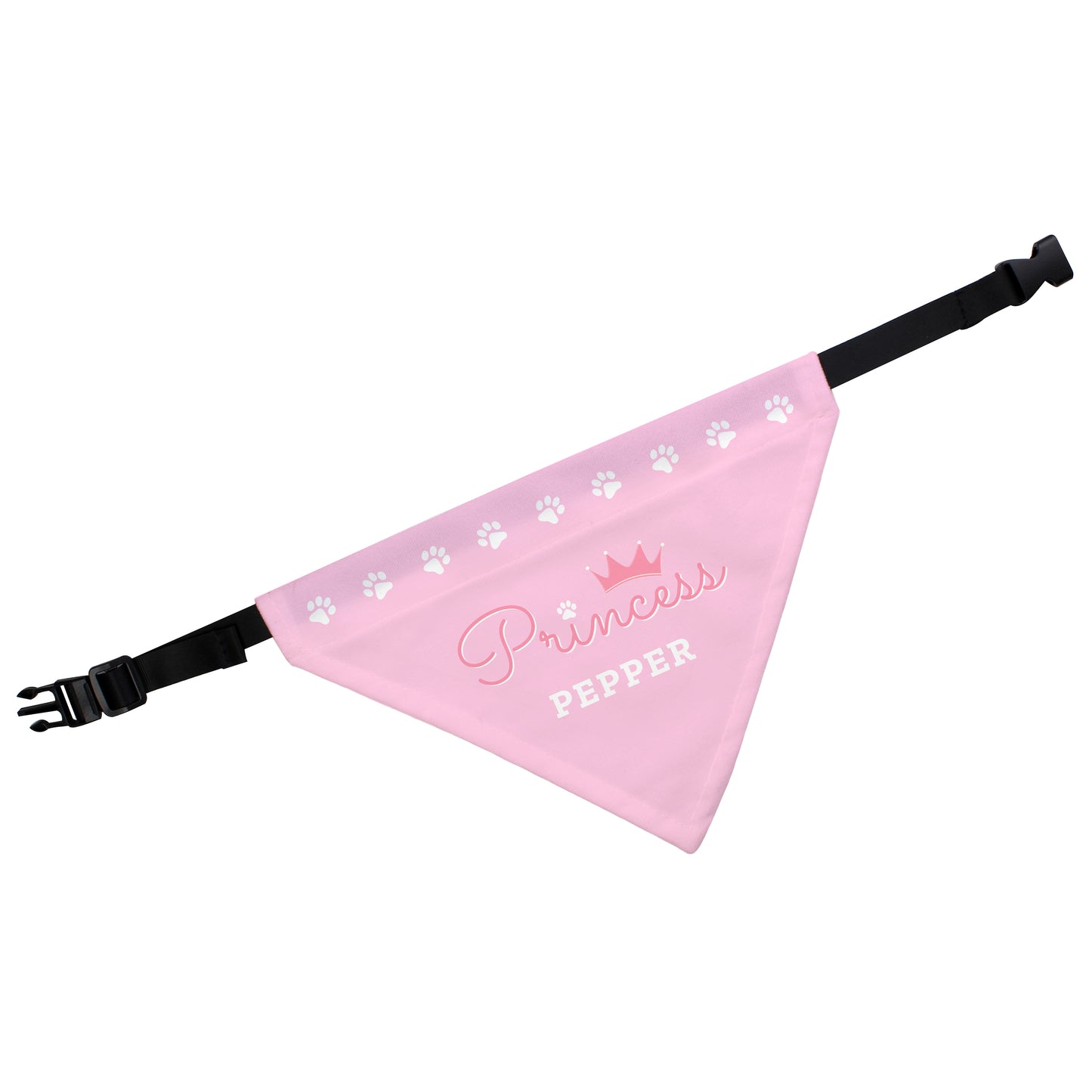 Personalised Princess Dog Pink Pet Bandana