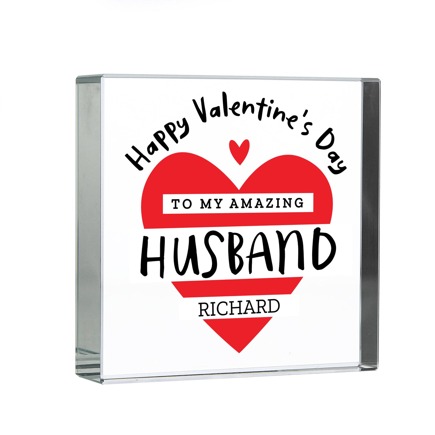 Personalised Valentine's Day Crystal Token