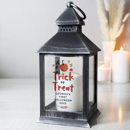 Personalised Trick or Treat Halloween Lantern 27cm