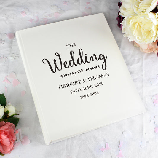 Personalised Rustic Wedding Traditional Photo Album 30cm