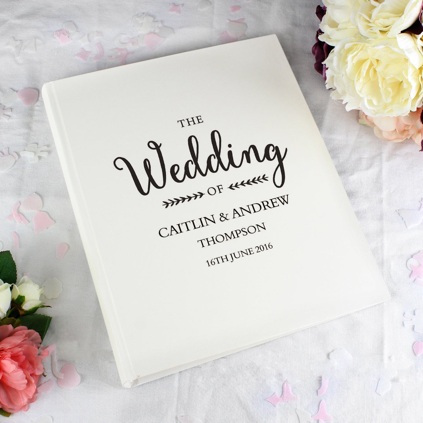Personalised Rustic Wedding Traditional Photo Album 30cm
