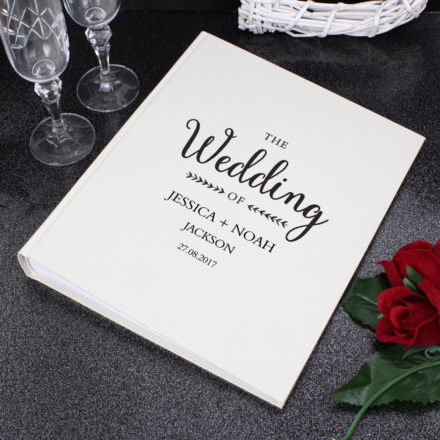 Personalised Rustic Wedding Traditional Photo Album 30cm