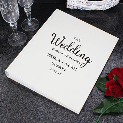 Personalised Rustic Wedding Traditional Photo Album 30cm