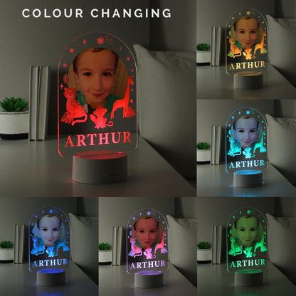 LED Colour Changing Night Light Personalised Photo Upload