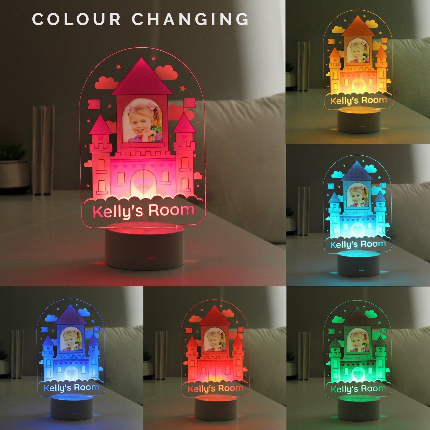 LED Colour Changing Night Light Personalised Photo Upload