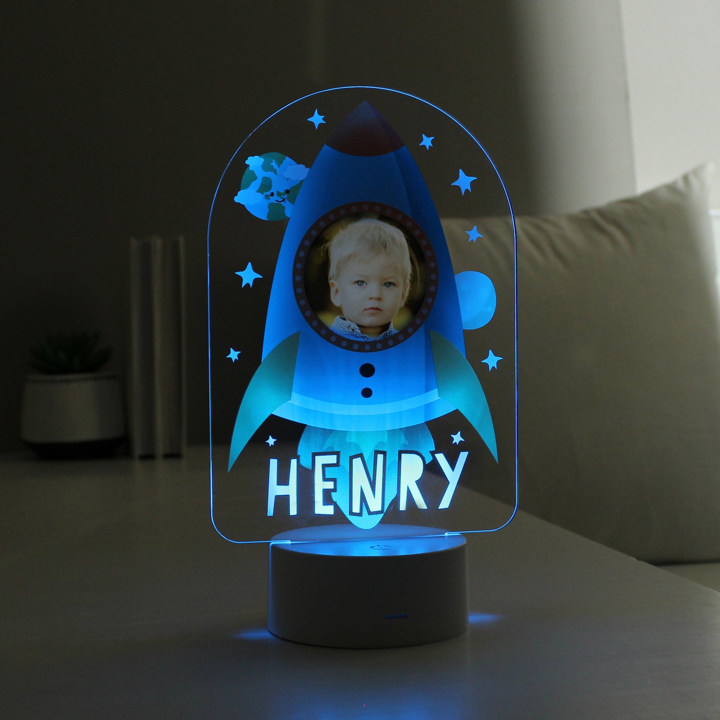 LED Colour Changing Night Light Personalised Photo Upload