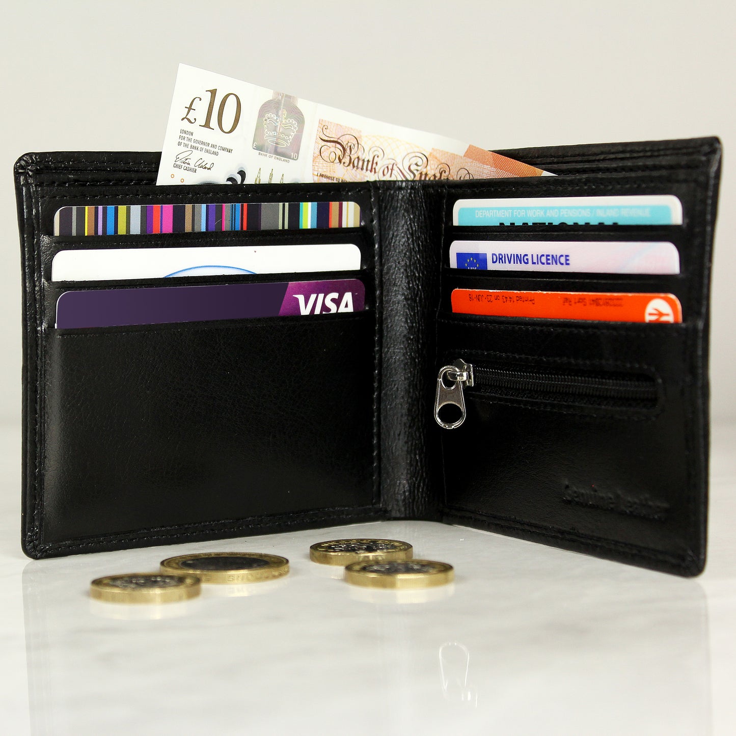 Personalised Leather Wallet With Initials