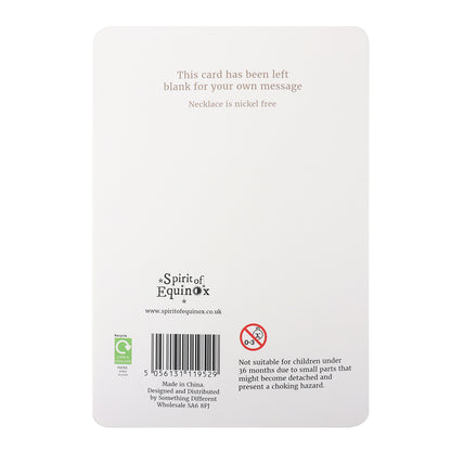 Silver Thank You Tree of Life Necklace Card