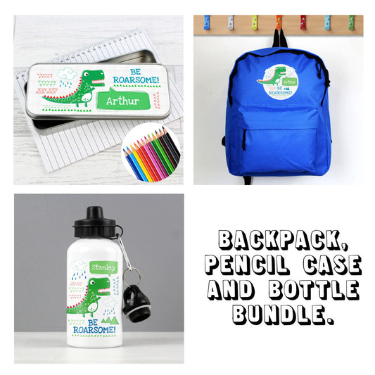 Personalised Dinosaur Back to School Bundle